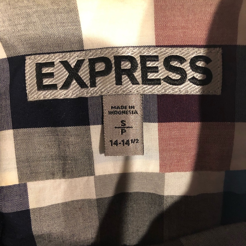 Express Men’s Fitted Dress Shirt Size S - Picture 4 of 4